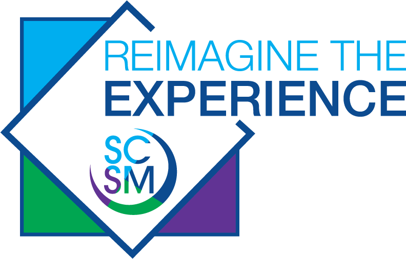 Logo reads Reimagine the Experience